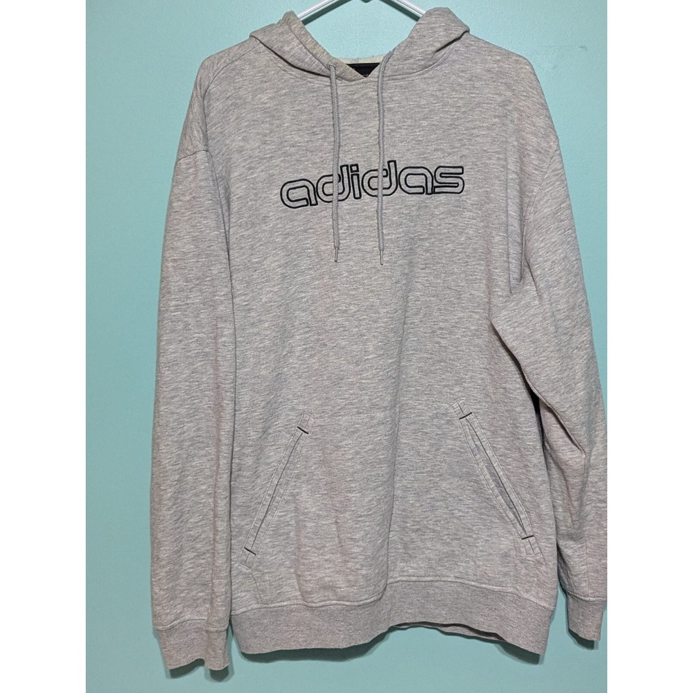 Adidas Hoodie Size XL Gray Kangaroo Pocket 2009